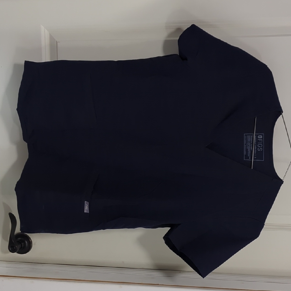 Figs Deep Blue Medical Scrub Top